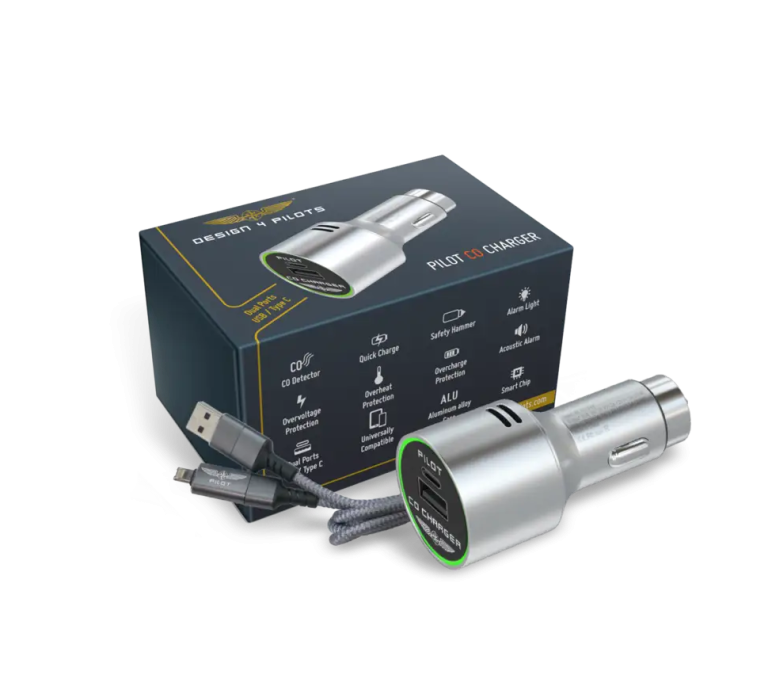 Pilot CO Charger – USB Quick Charger with CO Detector